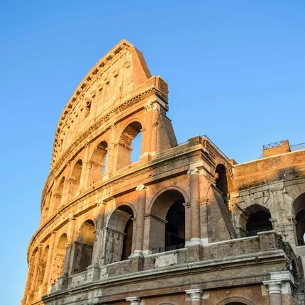 Flug zum Kolosseum in Rom