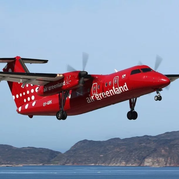 Air Greenland Flugzeug mit Verspätung 