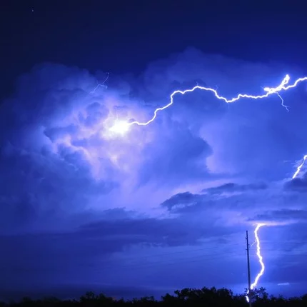 Gewitter beim Fliegen