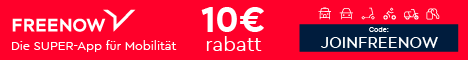 10 Euro FREENOW-Taxi Coupon