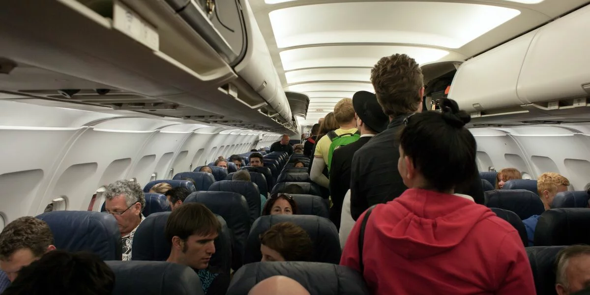 Innenraum eines Flugzeuges