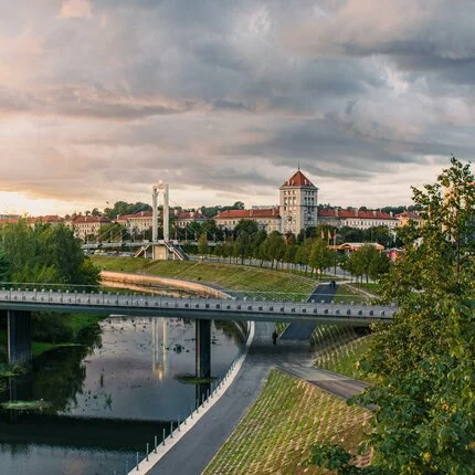 Charmante litauische Stadt Kaunas mit beeindruckender Architektur